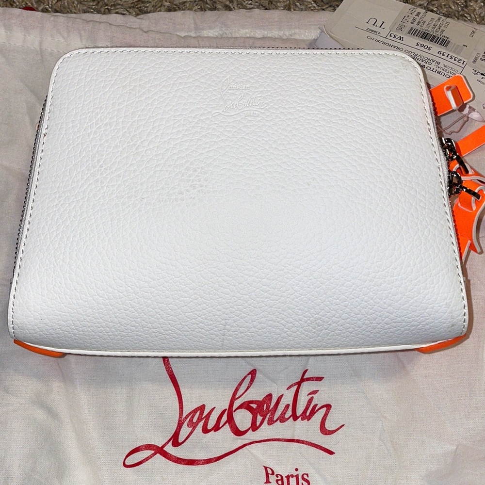Christian Louboutin Orange and White Crossbody Bag - Picture 2 of 6